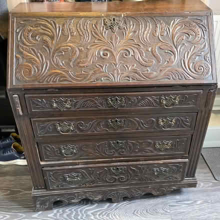 Photo of free Victorian Gothic Bureau - for restoration (Woodford IG8) #1