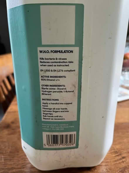 Photo of free Hand sanitizer (Bushey WD23) #2