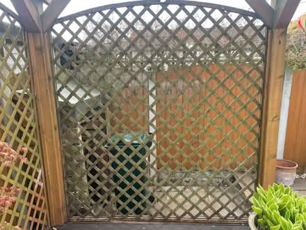 Photo of free Garden diagonal trellis with arch (Hala LA1) #1