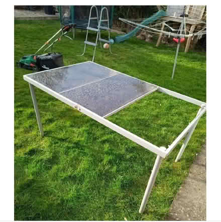Photo of free Garden table (glass/metal) (Hayling Island PO11) #1