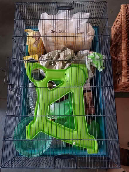 Photo of free Hamster Heaven Cage with toys / wheel (St John's TN13) #1