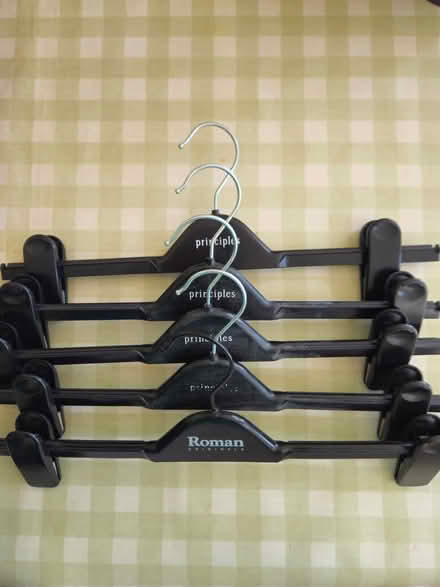 Photo of free 5 black skirt hangers (Walton) #1