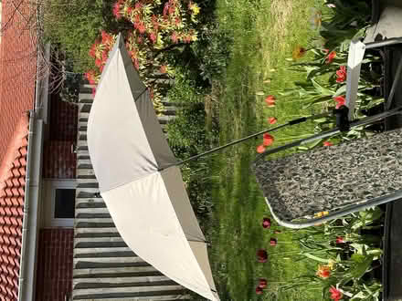 Photo of free Two foldable garden chairs with parasols (Barleybank G66) #2