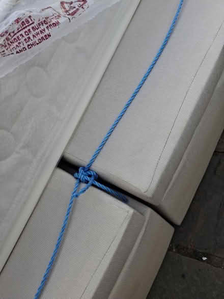 Photo of free Double ottoman bed with mattress (Collier Row) #2