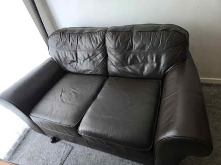 Photo of free Dark brown leather sofa (West denton, NE5) #2