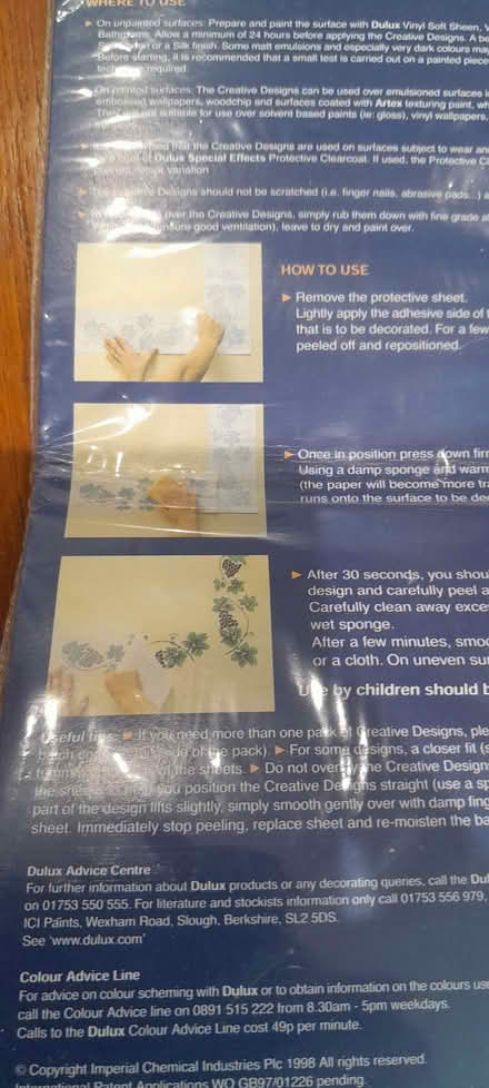 Photo of free Dulux sticky stencils (Whitegrove RG42) #3