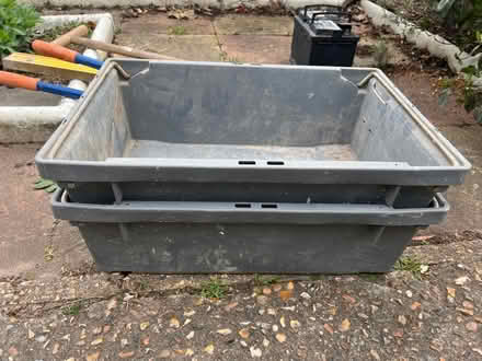Photo of free Pipe bender, long level, lawn aerator, storage crates (Molesey KT8) #2