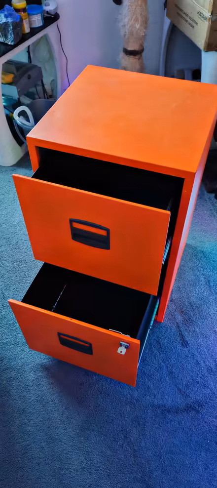 Photo of free Bright orange filing cabinet (The Lanes BN1) #2