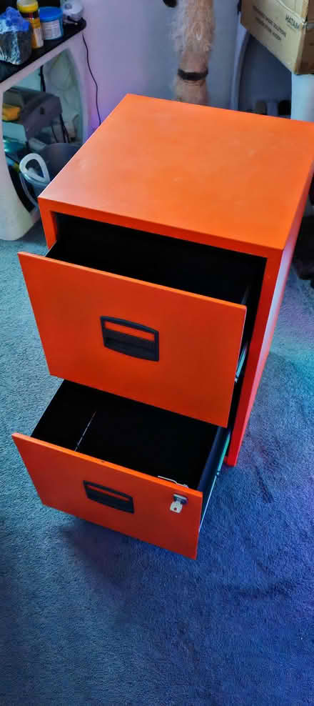 Photo of free Bright orange filing cabinet (The Lanes BN1) #2