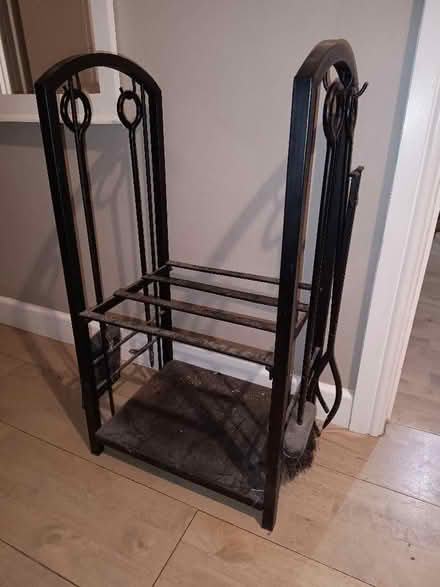 Photo of free Fireplace stand with tools (Hayling Island PO11) #1