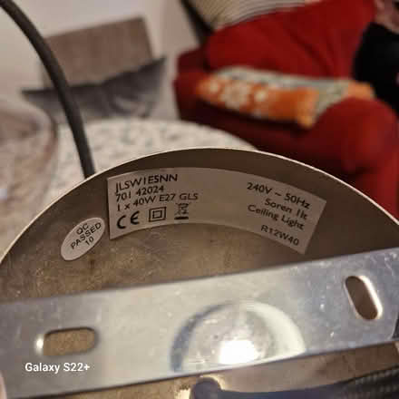 Photo of free John Lewis ceiling lamp (Walton-on-Thames KT12) #2