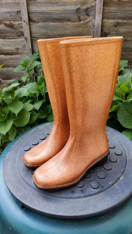 Photo of free Gold Boots - child size 2 (Redhill RH1) #1
