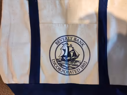 Photo of free Beverly Bank canvas tote bag (Saugus) #2