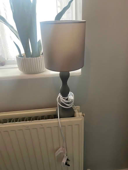 Photo of free Grey table lamp (Southdown) #1
