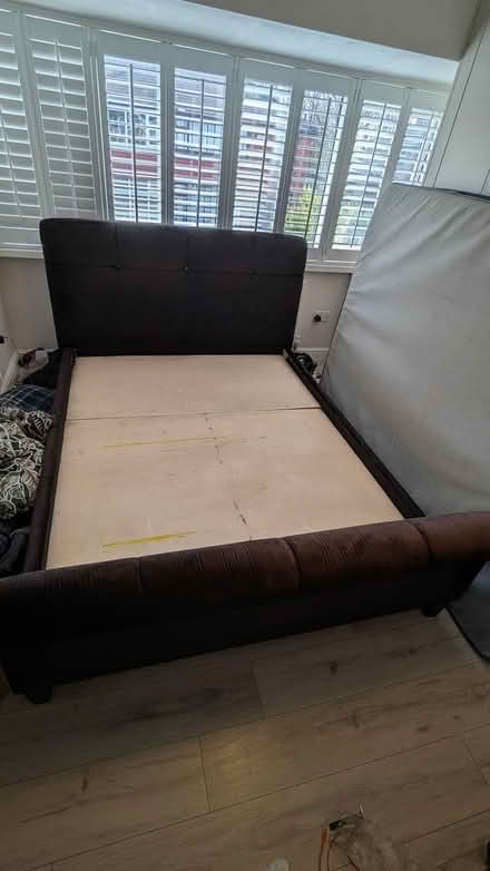 Photo of free Queen Size Double Bed (Frame only) (Swinton M27) #3