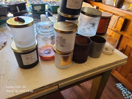 Photo of free Spent candle jars (Greenback EH13) #1