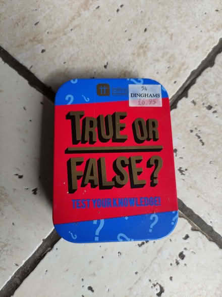 Photo of free 'True or False' game (GU17) #1