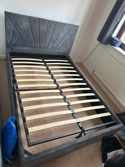 Photo of free Grey double divan bed (South Woodham Ferrers CM3) #1
