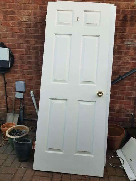 Photo of free 5 white inner house doors (Noctorum CH43) #1