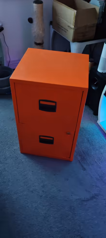 Photo of free Bright orange filing cabinet (The Lanes BN1) #1