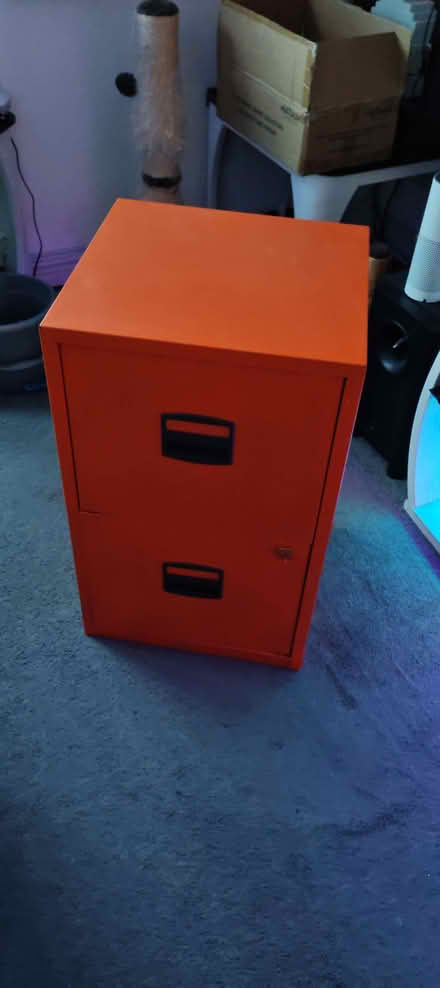 Photo of free Bright orange filing cabinet (The Lanes BN1) #1
