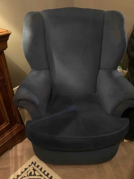 Photo of free Large comfortable blue armchair (Dean EH3) #1