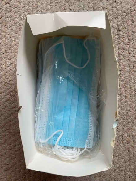 Photo of free 25-ish 3 ply surgical masks (BN1) #1