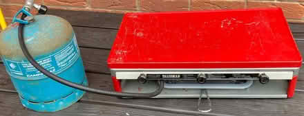 Photo of free 2 burner Camping Stove & Grill with Gas Cylinder - Working (Calthwaite CA11) #1
