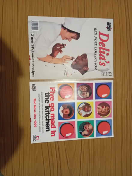 Photo of free Comic relief recipe books (Station Area RG21) #1