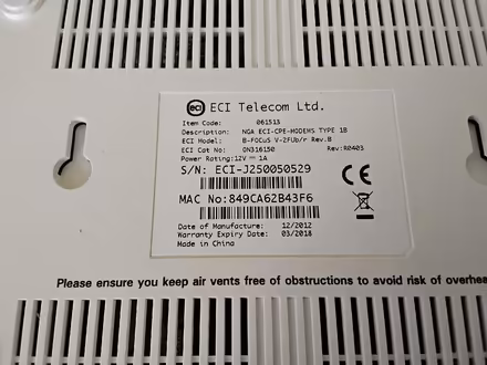 Photo of free BT Openreach modem (Welwyn AL6) #2