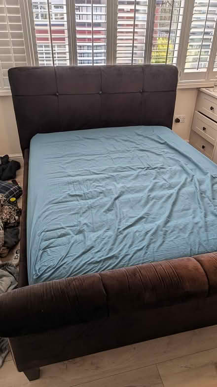Photo of free Queen Size Double Bed (Frame only) (Swinton M27) #2