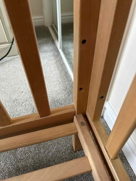 Photo of free Cot solid wood (beech?) (Chalgrove OX44) #4