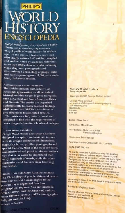 Photo of free World History Encyclopaedia. (Great Harwood BB6) #3