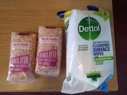 Photo of free Himalayan rock salt and antibacterial wipes (West Croydon CR0) #1