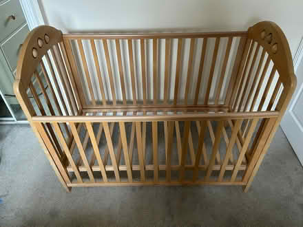 Photo of free Cot solid wood (beech?) (Chalgrove OX44) #2