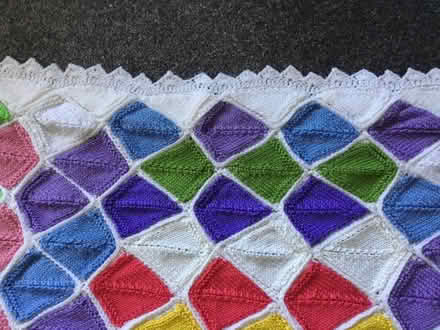 Photo of free Hand knit baby blanket (Wootton Bridge PO33) #2
