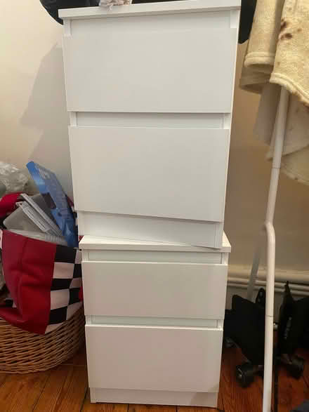 Photo of free 2 ikea bed side tables (Askew Road W12) #1