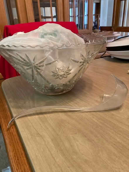 Photo of free Punch bowl with ladle (Blue Island) #1