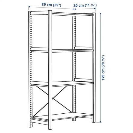 Photo of free IKEA "Ivar" freestanding pine shelf unit (Ebley GL5) #3