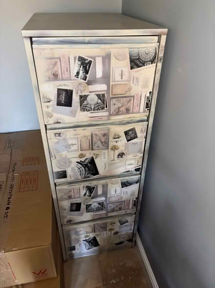 Photo of free Wooden upcycled filing cabinet. (Headington OX3) #1