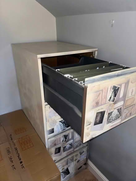 Photo of free Wooden upcycled filing cabinet. (Headington OX3) #2