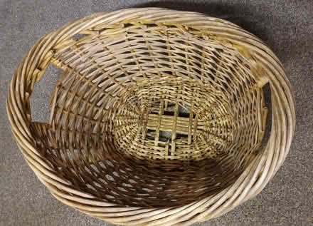 Photo of free Vintage wicker laundry basket - some gaps to its base (Primrose LA1) #1