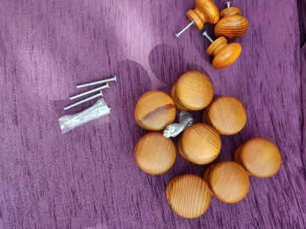 Photo of free Wooden cabinet drawer knobs (Abraham Heights LA1) #1