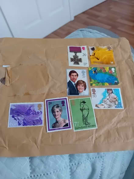 Photo of free used stamps for collector (L14 Dovecot) #1
