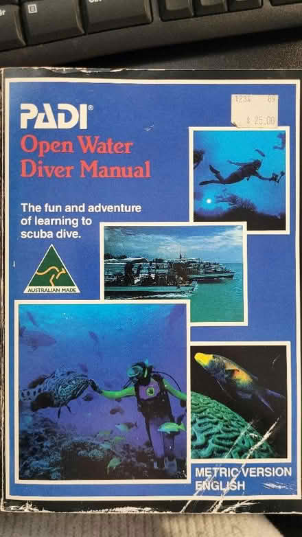 Photo of free PADI open water diver manual (Hornchurch RM12) #1