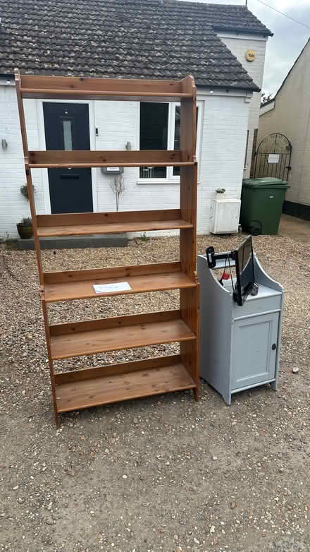 Photo of free Tv, book case and cupboard (Heacham PE31) #1