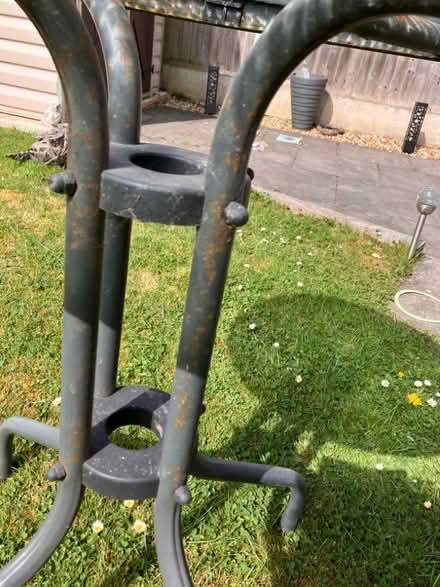 Photo of free Outdoor Glass Bistro Table (Chellaston DE73) #3