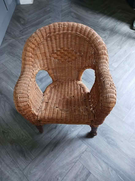 Photo of free Child's wicker chair (Rainham ME8) #1