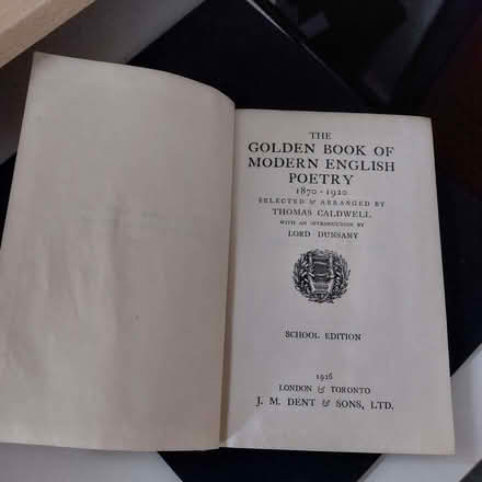 Photo of free Golden Book of Modern English Poetry 1870-1920 (Fords Farm RG31) #1