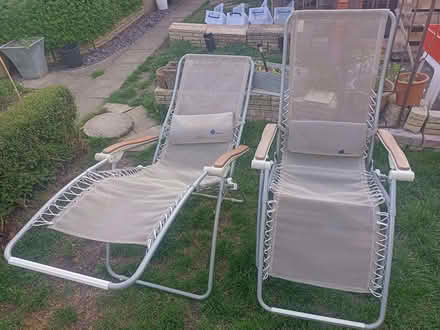 Photo of free 2 Lafuma garden loungers/gravity chairs (Rose Hill OX4) #1